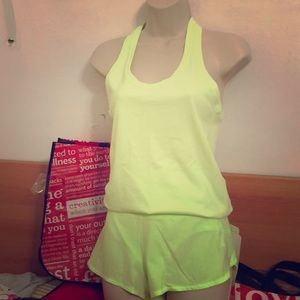 Lululemon Athletica Neon Yellow Tank